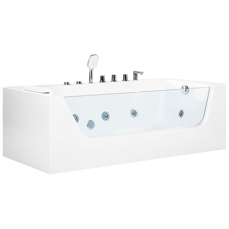 Leff 1700mm x 800mm Whirlpool Acrylic Bathtub with Tap