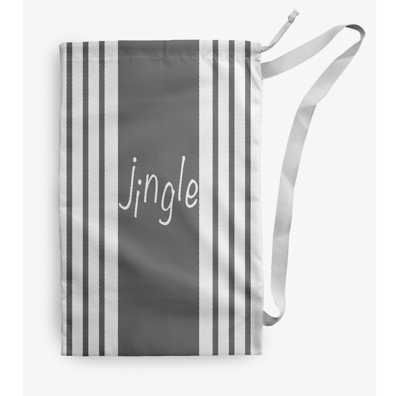 Fabric Laundry Bag with Handles, Medium (36" H x 28" W), Gray