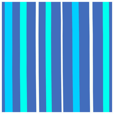 Housses de couette bleues à rayures turquoise