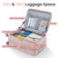 Ensembles de bagages 3 pièces (20/24/28), bagages de cabine extensibles avec serrure TSA approuvée, coque rigide 100% PC et valise légère avec poche avant et roues pivotantes