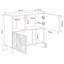 80cm Solid Wood Sideboard
