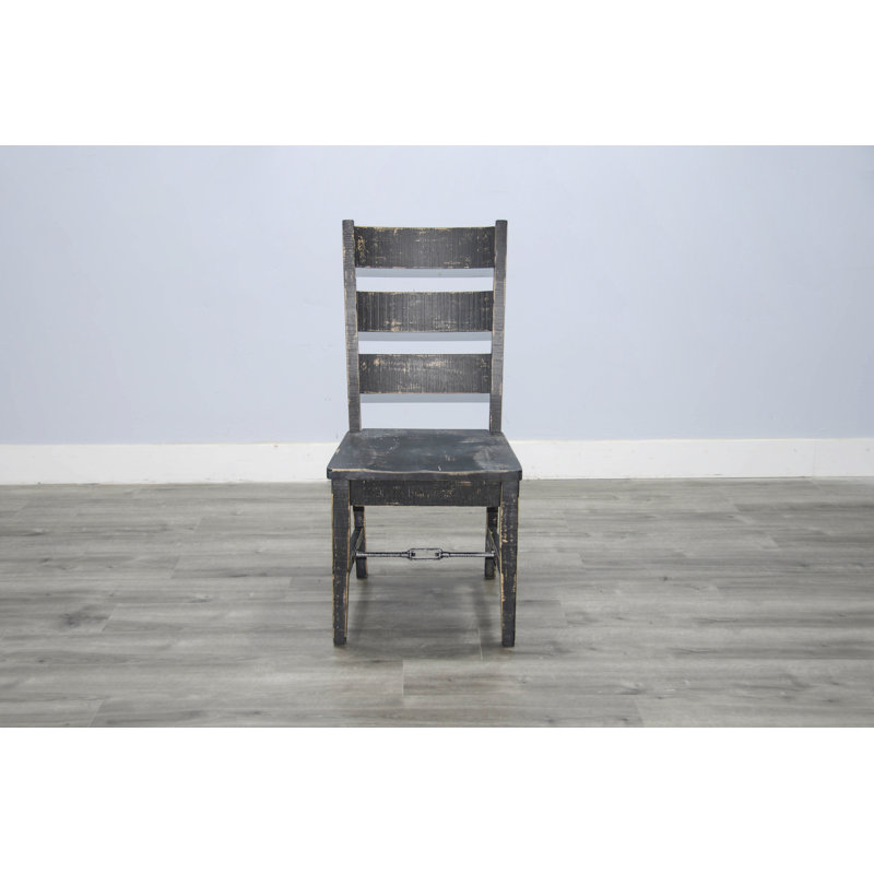 Fabbro 18'' H Upholstered Side Chair, Black Sand