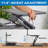 Mount-It! Height Adjustable Sit Stand Workstation, Standing Desk Converter with Dual Monitor Mount