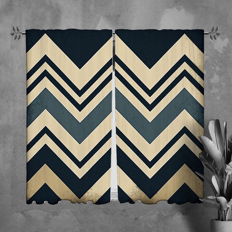 Paire de rideaux obscurcissant en polyester Taiya, L 40 po x L 82 po