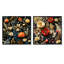 Naelle - Ensemble de 2 collages floraux carrés-101852536-101852537