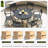 Derrica 6 - Person Patio Dining Set with Round Table-1192339132
