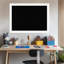 Tableau blanc à panneau étroit en bois Oliver-888298083-888298109