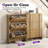 Dulane 3-Drawer Wood Shoe Storage Cabinet with Handles-397412488