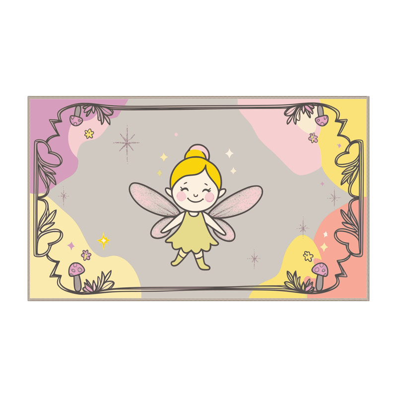 East Urban Home Fairy Tale Fantasy Rug, Rectangle 8' x 10'