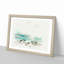 Mount Kilimanjaro in Tanzania in Abstract - Picture Frame Graphic Art Print on MDF-55725562-55725561