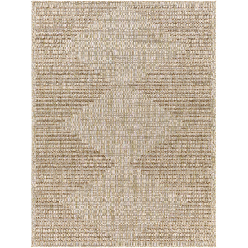 Delk Indoor & Outdoor Boho Jute-Look Rug Beige/Ivory, Rectangle 120 x 170cm