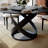 Maxwell Modern Round Dining Table, Sintered Stone Tabletop with Lazy Susan, Carbon Steel Base Pre-Assembly-599577216-581532017