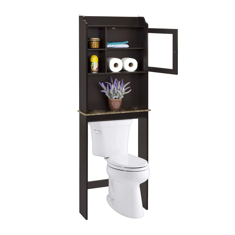 Armoire de salle de bain avec tablette ouverte