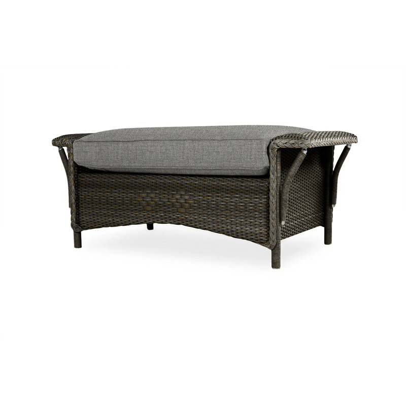 Nantucket Outdoor Ottoman, Beach Natural, Mink