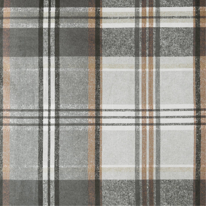 Housse de couette en microfibre pour lit double / grand 3 pièces avec motif à carreaux