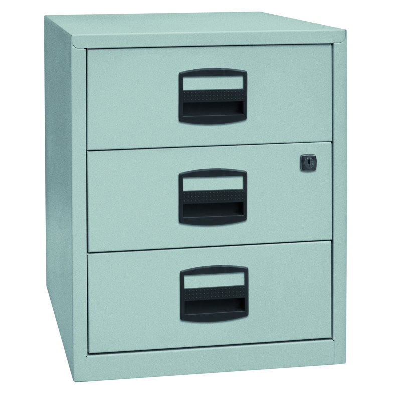 41.3cm Wide 3 -Drawer File Cabinet, Silver
