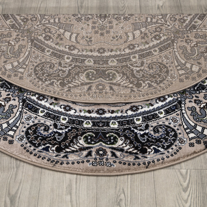 Floral Area Rug, Round 10cm