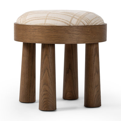 Mekhiya Solid Wood Accent Stool by Loon Peak