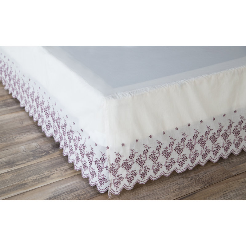 Jupe de lit 15 po Gathered Lace, Lit simple