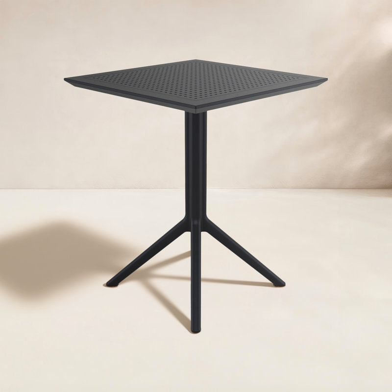 Table de salle à manger Farrah, Noir, noir, noir, noir, L 23,6 po x L 23,6 po x H 29,5 po, Oui