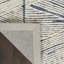 Beva Geometric Handmade White/Blue Area Rug-2006192106
