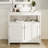 Freestanding Bathroom Cabinet, Under Sink Cabinet Vanity Unit Bathroom Cabinet with 2 Doors, White