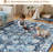 5'X7' Vintage Floral Washable Area Rugs Non Slip Low Pile Blue-118624890