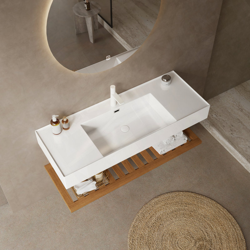 Meuble-lavabo mural avec lavabo vasque, 47"