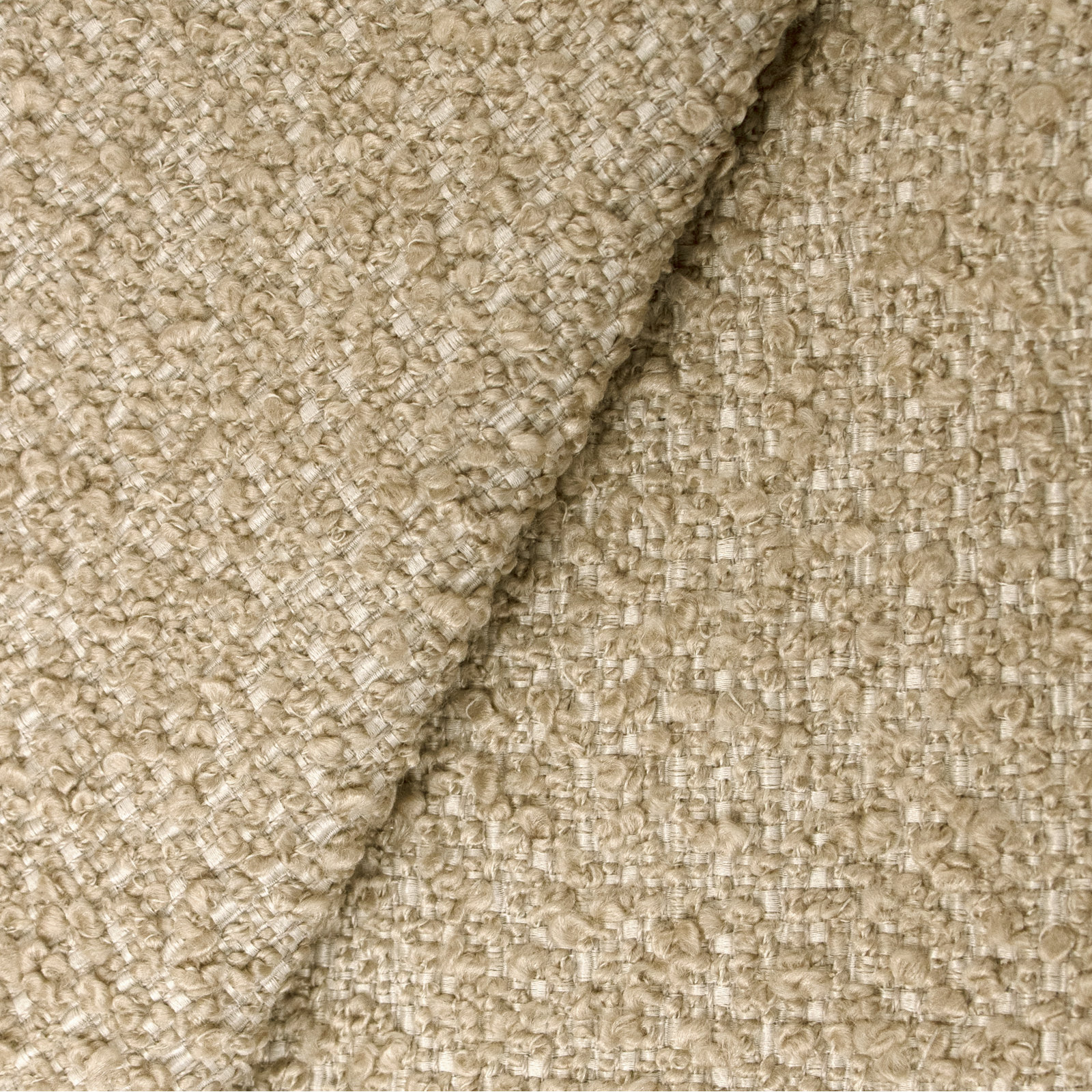 Begonia Swivel Dining Chair, Classic Buff Boucle