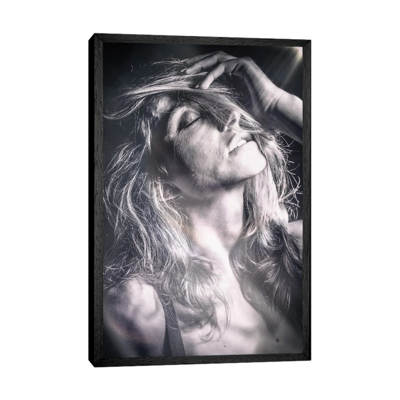 Portrait #11 by Glauco Meneghelli - Print on Canvas, Black Floater Frame, 66.04 cm H x 45.72 cm W