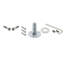Assiette artisanale avec trou de serrure décoratif et bouton de porte rose cristal-25833584