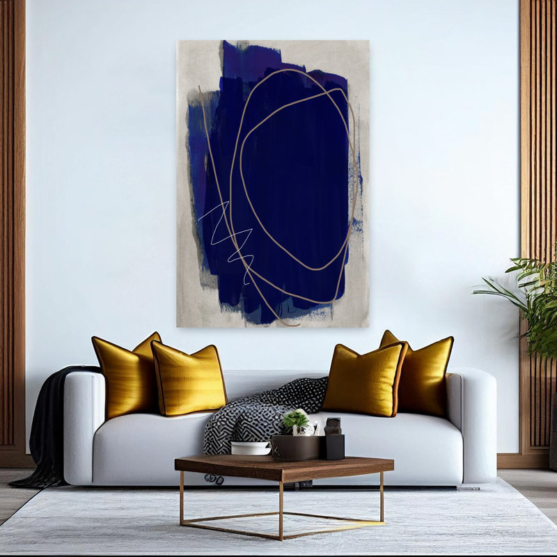 Art contemporain contemporain abstrait, H 60 po x l 40 po