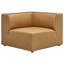 Mingle 148" Wide Faux Leather Symmetrical Modular Corner Sectional-133541591