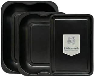 KitchenSmith Non-Stick Steel 3 Piece Baking Tray Set