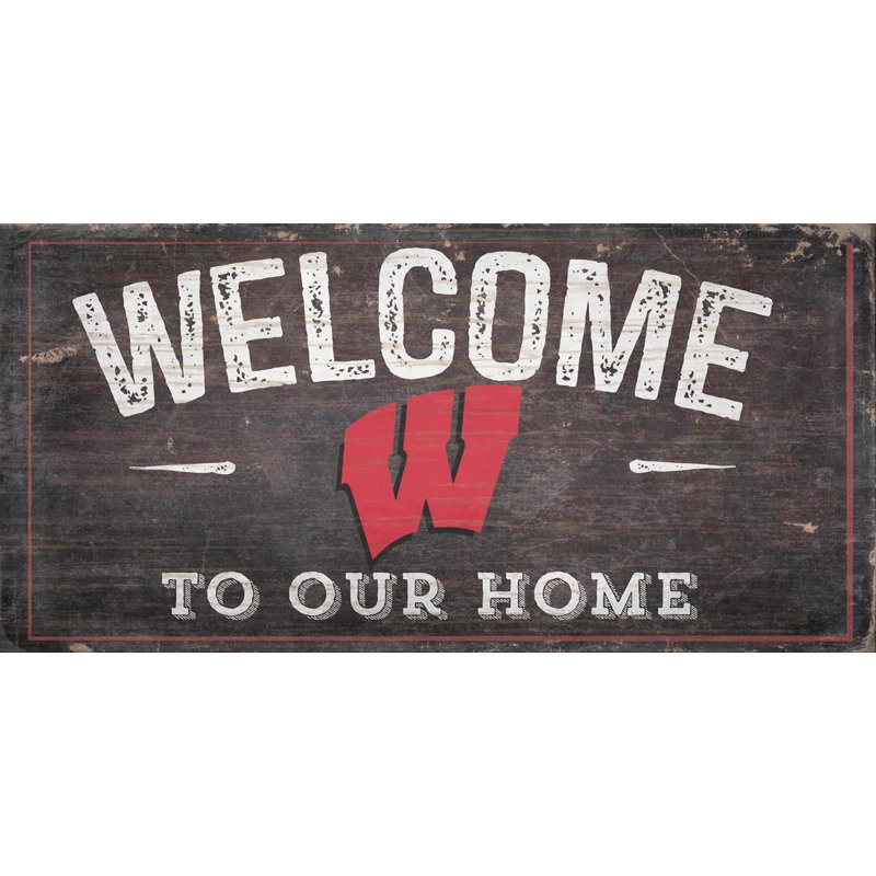 Décoration murale ncaa welcome, Badgers de Wisconsin