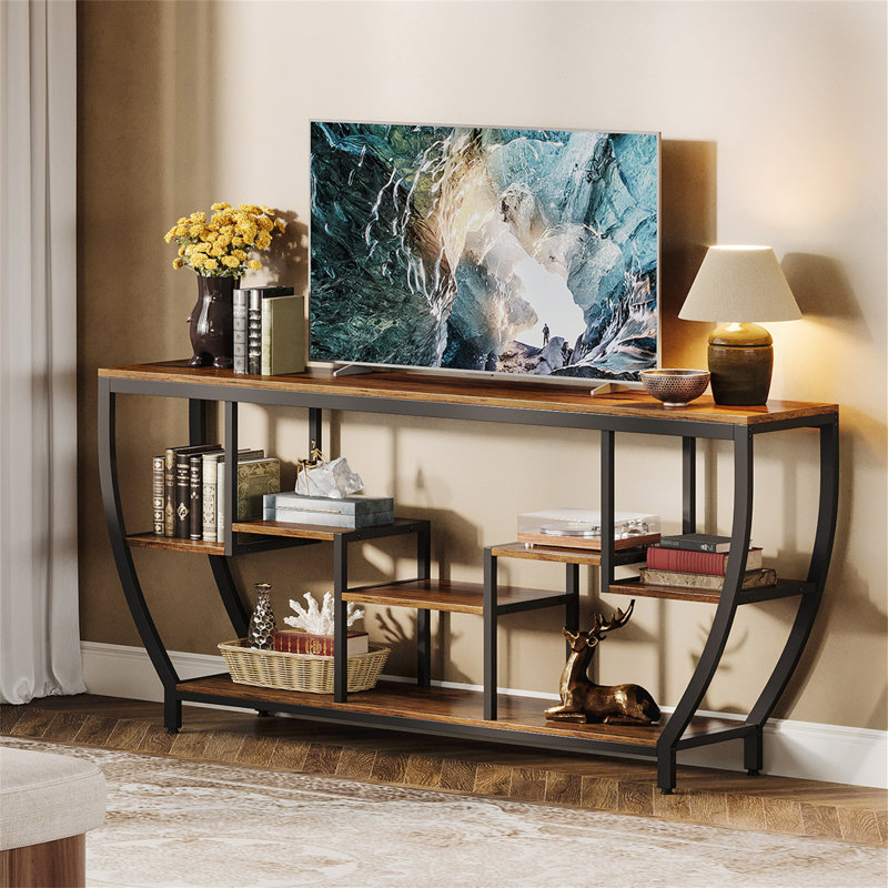 Tv Stand For Tvs Up To 80", Rustic Brown