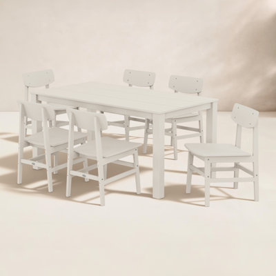 POLYWOOD® Modern Studio 64" Patio Dining Set