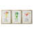 Toile avec cadre or