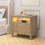 72cm W Solid + Manufactured Wood Bedside Table-118033361
