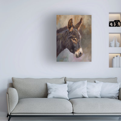 David Stribbling Donkey Canvas Art