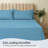 Luxclub 4 PC Denim Queen Silky Soft Cooling Extra Deep Pocket Performance Sheet Set-124811069-123418286