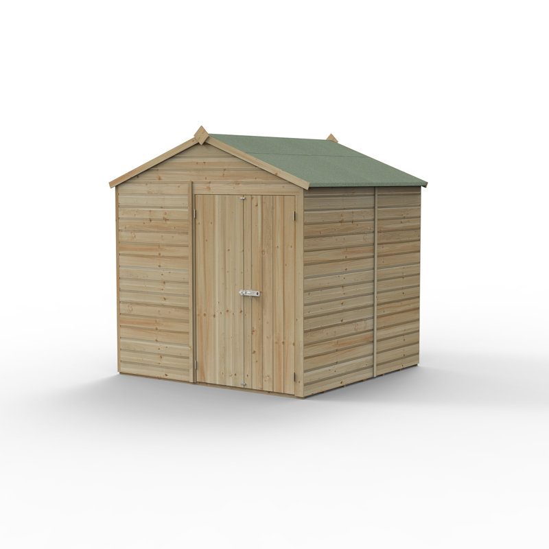 Beckwood 7 x7 Pressure Treated Shiplap Wooden Apex Garden Shed