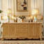 Buffet en bois massif doré-132691445