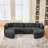 115"W 4-Piece Upholstered Sectional-1592028619