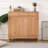 Burlywood Solid Wood Shoe Storage Bench-688435680