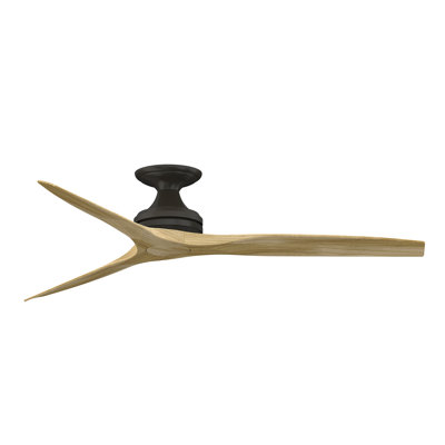Spitfire 60 Inch Flush Indoor/Outdoor Propeller Ceiling Fan with Remote Control