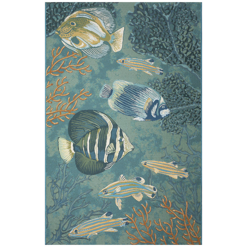 Cesare Indoor / Outdoor Rug, Rectangle 6'6" x 9'4"