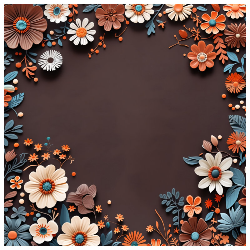 Tapis de bain floral Boho, 24in W x 17in L