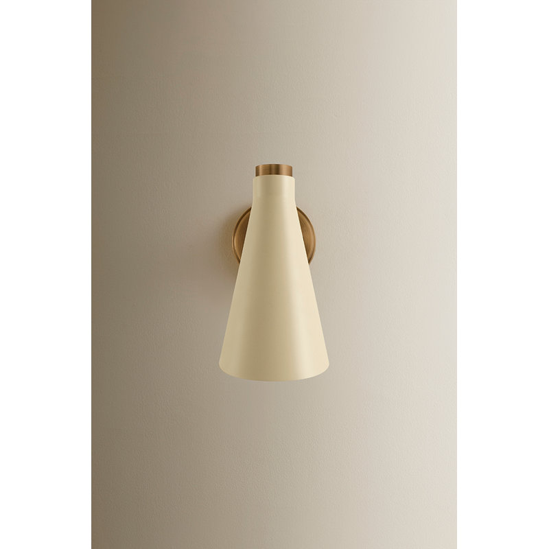 Andersen Wall Sconce, Patina Brass/Soft Sand