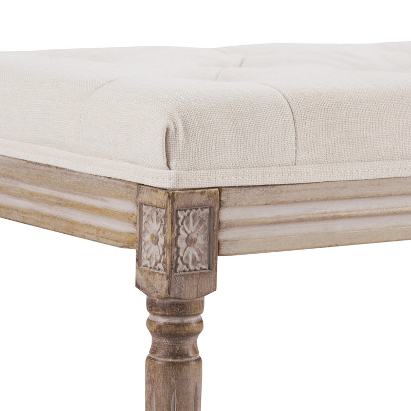 Banc en bois Besednice, H 18,50 po x l 31,5 po x P 15,7 po